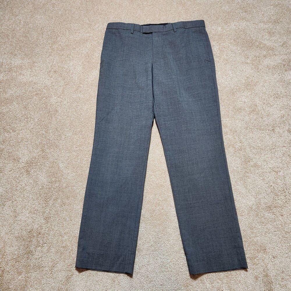 Banana Republic Dress Pants Men 32X30 (34X29) Gray Morzotto Wool Italian Fabric
